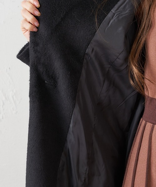 MIIA（ミーア）の「ロングガウンコート（ダウンジャケット/コート・レディース・ブラック/ベージュ/オフホワイト・FREE）」の18枚目の写真