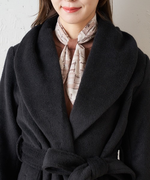 MIIA（ミーア）の「ロングガウンコート（ダウンジャケット/コート・レディース・ブラック/ベージュ/オフホワイト・FREE）」の20枚目の写真