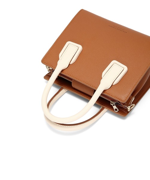 SAISON DE PAPILLON(セゾンドパピヨン)の「牛床革2wayバイカラーミニハンドバッグ(ハンドバッグ・レディース・ブラウン/グレー・フリー)」の15枚目の写真