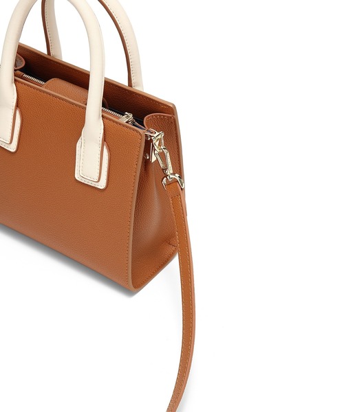 SAISON DE PAPILLON(セゾンドパピヨン)の「牛床革2wayバイカラーミニハンドバッグ(ハンドバッグ・レディース・ブラウン/グレー・フリー)」の14枚目の写真