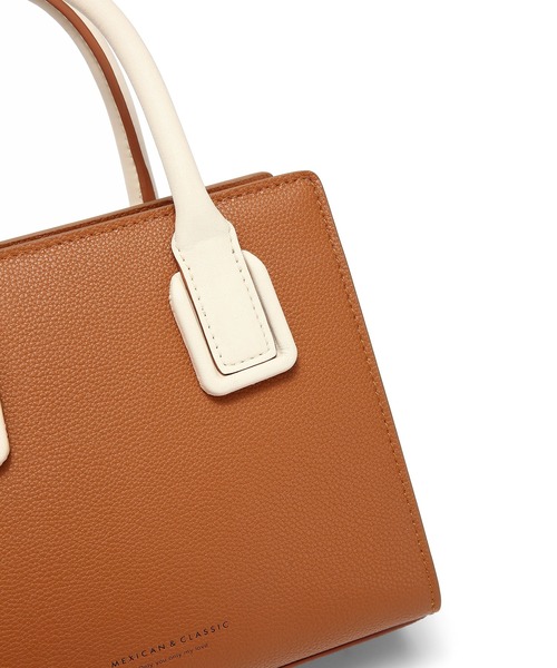 SAISON DE PAPILLON(セゾンドパピヨン)の「牛床革2wayバイカラーミニハンドバッグ(ハンドバッグ・レディース・ブラウン/グレー・フリー)」の21枚目の写真