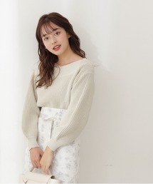 PROPORTION BODY DRESSING | 片畦ボートネックルーズニット / 1212170110(ニット/セーター)