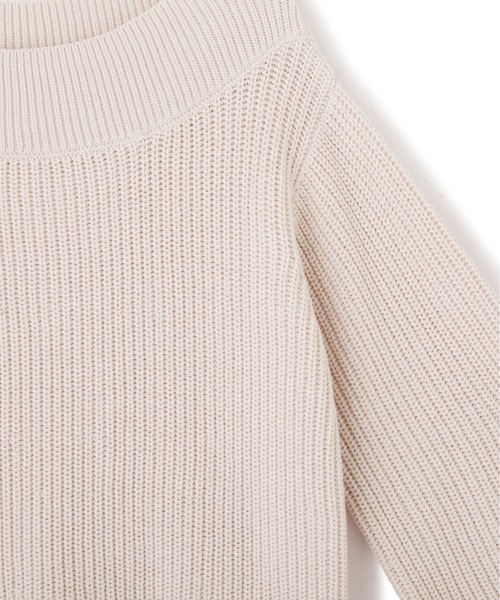 PROPORTION BODY DRESSING（プロポーションボディドレッシング）の「片畦ボートネックルーズニット / 1212170110（ニット/セーター・レディース・パープル/オフホワイト/ライトグリーン・FREE）」の11枚目の写真