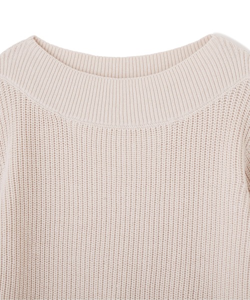 PROPORTION BODY DRESSING（プロポーションボディドレッシング）の「片畦ボートネックルーズニット / 1212170110（ニット/セーター・レディース・パープル/オフホワイト/ライトグリーン・FREE）」の12枚目の写真