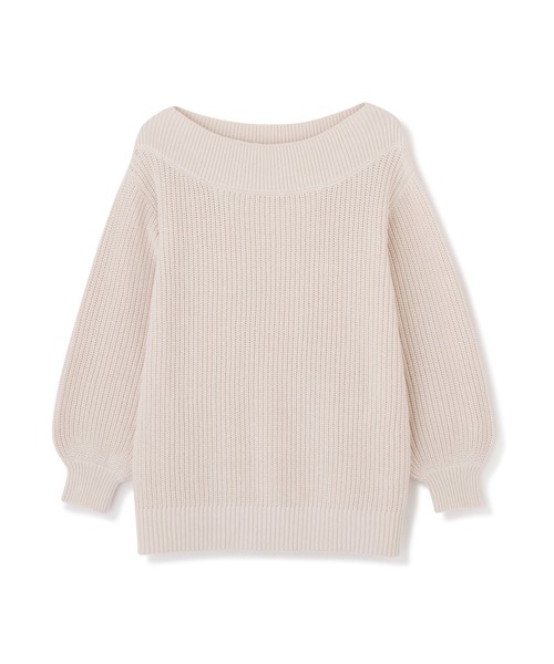 PROPORTION BODY DRESSING（プロポーションボディドレッシング）の「片畦ボートネックルーズニット / 1212170110（ニット/セーター・レディース・パープル/オフホワイト/ライトグリーン・FREE）」の13枚目の写真