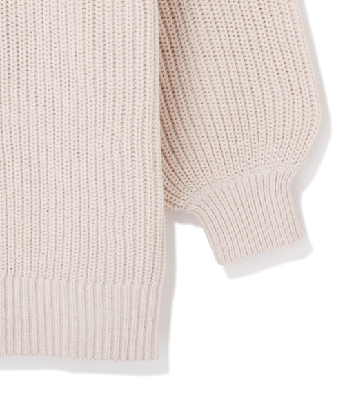 PROPORTION BODY DRESSING（プロポーションボディドレッシング）の「片畦ボートネックルーズニット / 1212170110（ニット/セーター・レディース・パープル/オフホワイト/ライトグリーン・FREE）」の19枚目の写真