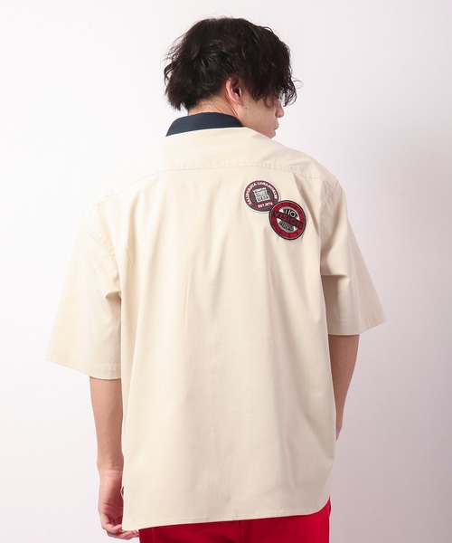 VISION STREET WEAR(ヴィジョンストリートウェア)の「VISION STREET WEAR ワッペンクレリックBIGシャツ(シャツ/ブラウス・メンズ・チャコールグレー/グリーン/アイボリー・LL/M/L)」の11枚目の写真