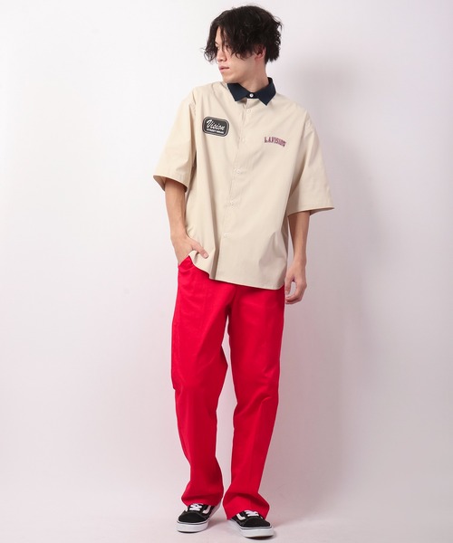 VISION STREET WEAR(ヴィジョンストリートウェア)の「VISION STREET WEAR ワッペンクレリックBIGシャツ(シャツ/ブラウス・メンズ・チャコールグレー/グリーン/アイボリー・LL/M/L)」の12枚目の写真