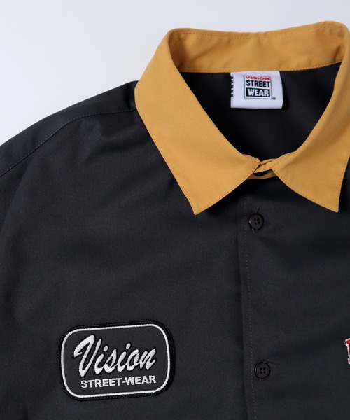 VISION STREET WEAR(ヴィジョンストリートウェア)の「VISION STREET WEAR ワッペンクレリックBIGシャツ(シャツ/ブラウス・メンズ・チャコールグレー/グリーン/アイボリー・LL/M/L)」の21枚目の写真