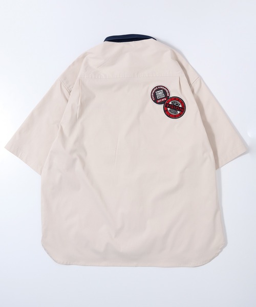 VISION STREET WEAR(ヴィジョンストリートウェア)の「VISION STREET WEAR ワッペンクレリックBIGシャツ(シャツ/ブラウス・メンズ・チャコールグレー/グリーン/アイボリー・LL/M/L)」の5枚目の写真