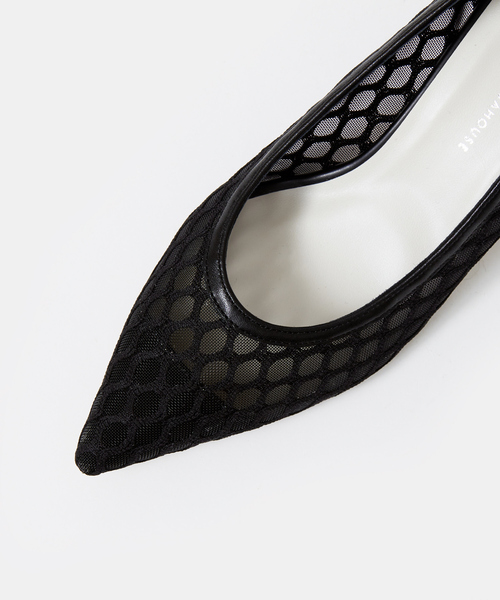 PICHE ABAHOUSE（ピシェ アバハウス）の「メッシュチャンキーヒールパンプス（パンプス・レディース・ライトグレー/グリーン/ブラック・36/39/37/38/35）」の13枚目の写真