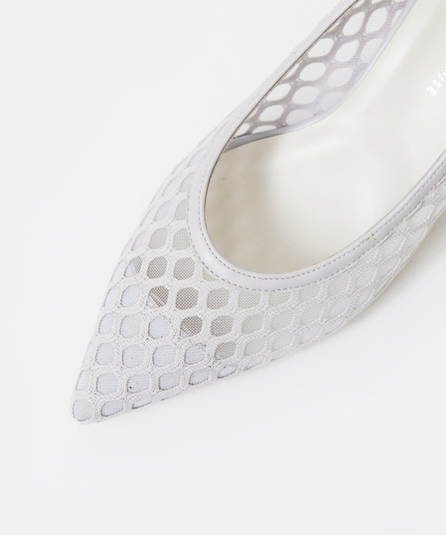 PICHE ABAHOUSE（ピシェ アバハウス）の「メッシュチャンキーヒールパンプス（パンプス・レディース・ライトグレー/グリーン/ブラック・36/39/37/38/35）」の11枚目の写真