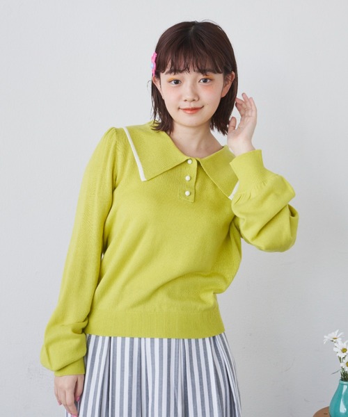ころころボタンポロトップス