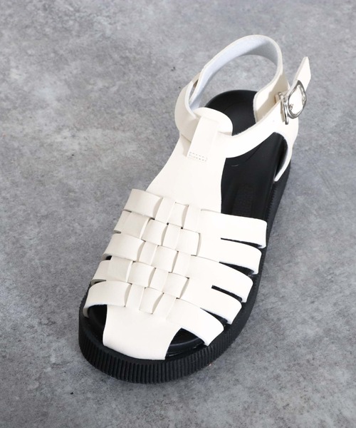archives（アルシーヴ）の「グルカサンダル（サンダル・レディース・ブラック/アイボリー・MEDIUM/LARGE）」の11枚目の写真