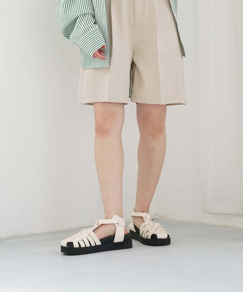 archives（アルシーヴ）の「グルカサンダル（サンダル・レディース・ブラック/アイボリー・MEDIUM/LARGE）」の13枚目の写真