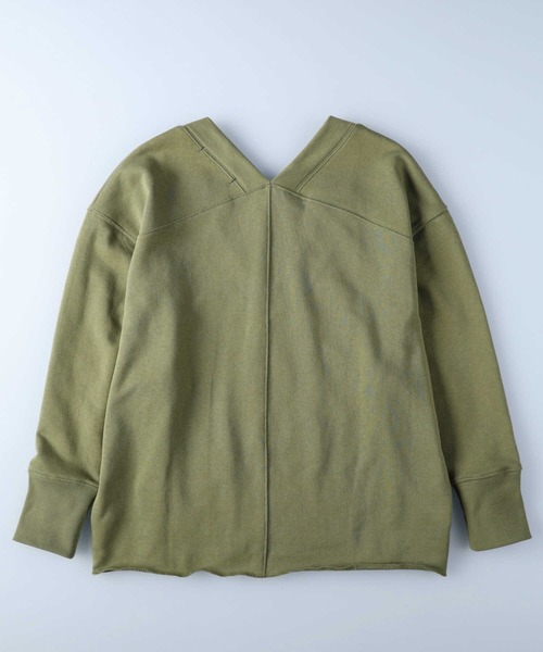 Right-on（ライトオン）の「【HONEYSUCKLE ROSE】Ｖネックプルオーバー（スウェット・レディース・ブラック/グリーン/ライトグレー・L/M）」の17枚目の写真