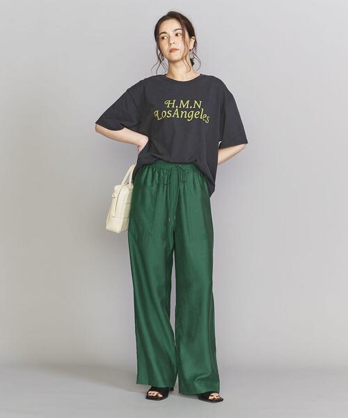 BEAUTY&YOUTH UNITED ARROWS(ビューティーアンドユースユナイテッドアローズ)の「BY ツイルパッチポケット イージーパンツ -ウォッシャブル- ∴(その他パンツ・レディース・ブラック/ピンク/コバルトブルー/ロイヤルブルー/ダークブラウン/ケリー・S/M/L/XS)」の3枚目の写真