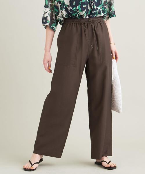 BEAUTY&YOUTH UNITED ARROWS(ビューティーアンドユースユナイテッドアローズ)の「BY ツイルパッチポケット イージーパンツ -ウォッシャブル- ∴(その他パンツ・レディース・ブラック/ピンク/コバルトブルー/ロイヤルブルー/ダークブラウン/ケリー・S/M/L/XS)」の7枚目の写真