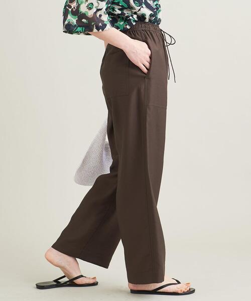 BEAUTY&YOUTH UNITED ARROWS(ビューティーアンドユースユナイテッドアローズ)の「BY ツイルパッチポケット イージーパンツ -ウォッシャブル- ∴(その他パンツ・レディース・ブラック/ピンク/コバルトブルー/ロイヤルブルー/ダークブラウン/ケリー・S/M/L/XS)」の8枚目の写真