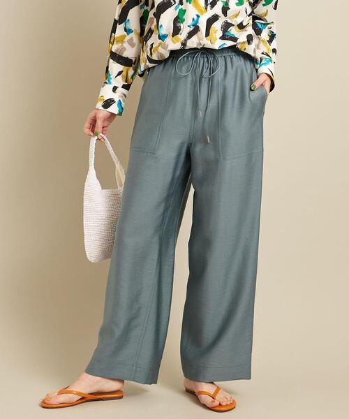 BEAUTY&YOUTH UNITED ARROWS(ビューティーアンドユースユナイテッドアローズ)の「BY ツイルパッチポケット イージーパンツ -ウォッシャブル- ∴(その他パンツ・レディース・ブラック/ピンク/コバルトブルー/ロイヤルブルー/ダークブラウン/ケリー・S/M/L/XS)」の11枚目の写真