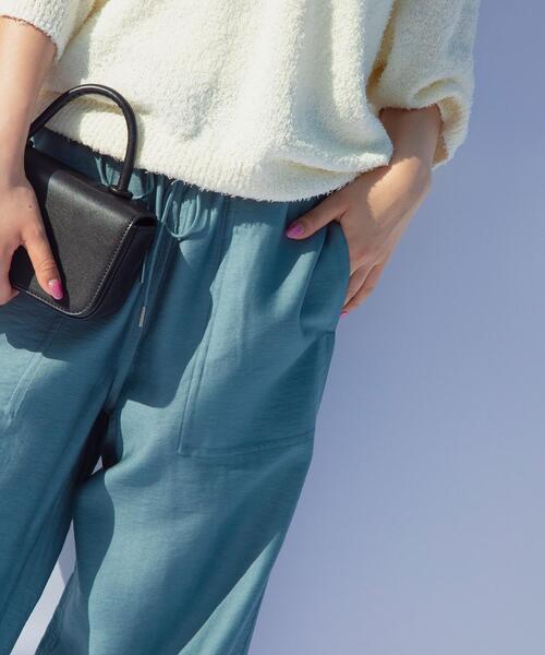 BEAUTY&YOUTH UNITED ARROWS(ビューティーアンドユースユナイテッドアローズ)の「BY ツイルパッチポケット イージーパンツ -ウォッシャブル- ∴(その他パンツ・レディース・ブラック/ピンク/コバルトブルー/ロイヤルブルー/ダークブラウン/ケリー・S/M/L/XS)」の18枚目の写真