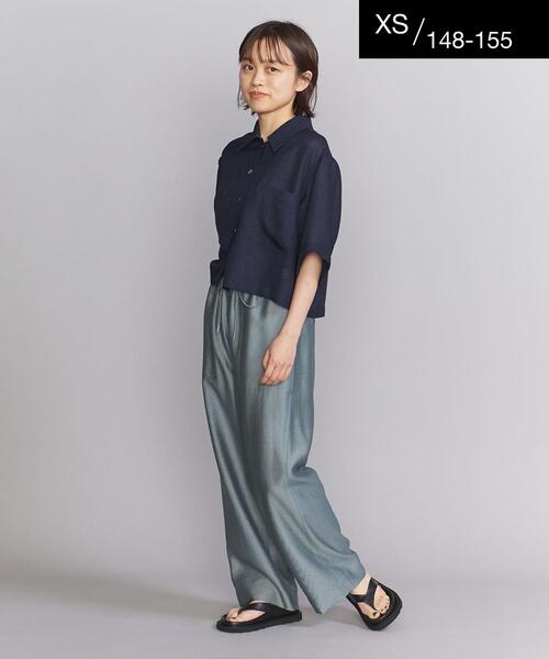 BEAUTY&YOUTH UNITED ARROWS(ビューティーアンドユースユナイテッドアローズ)の「BY ツイルパッチポケット イージーパンツ -ウォッシャブル- ∴(その他パンツ・レディース・ブラック/ピンク/コバルトブルー/ロイヤルブルー/ダークブラウン/ケリー・S/M/L/XS)」の21枚目の写真