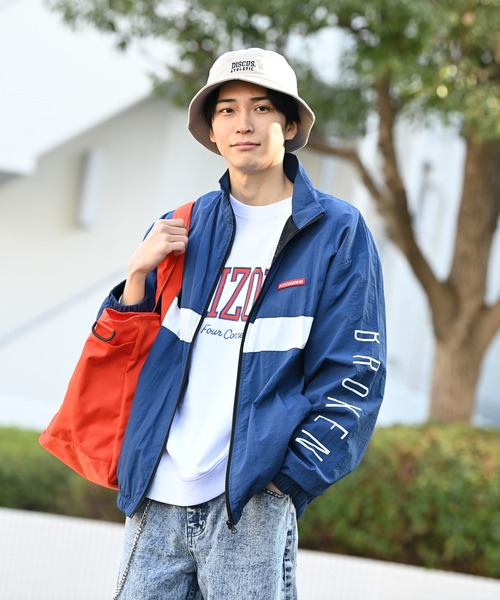 激レア】ブローニー フルジップ ナイロンジャケット パーカー 切り替え