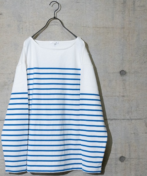 JOHN'S CLOSET(ジョンズクローゼット)の「【13】ヘビーウェイトパネル切り替えボーダーロンT(Tシャツ/カットソー・メンズ・グリーン/レッド/その他2/その他/ブルー/ブラック・LARGE/MEDIUM)」の4枚目の写真