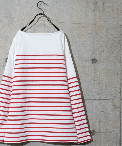 JOHN'S CLOSET(ジョンズクローゼット)の「【13】ヘビーウェイトパネル切り替えボーダーロンT(Tシャツ/カットソー・メンズ・グリーン/レッド/その他2/その他/ブルー/ブラック・LARGE/MEDIUM)」の18枚目の写真