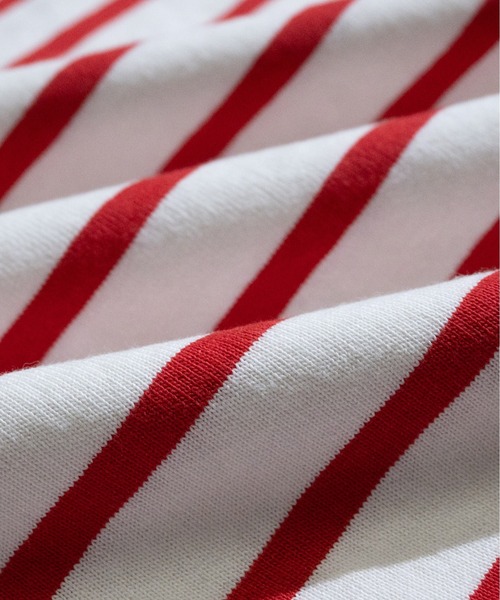 JOHN'S CLOSET(ジョンズクローゼット)の「【13】ヘビーウェイトパネル切り替えボーダーロンT(Tシャツ/カットソー・メンズ・グリーン/レッド/その他2/その他/ブルー/ブラック・LARGE/MEDIUM)」の8枚目の写真