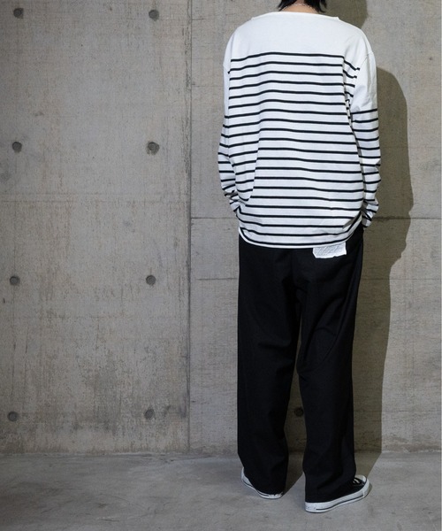 JOHN'S CLOSET(ジョンズクローゼット)の「【13】ヘビーウェイトパネル切り替えボーダーロンT(Tシャツ/カットソー・メンズ・グリーン/レッド/その他2/その他/ブルー/ブラック・LARGE/MEDIUM)」の19枚目の写真