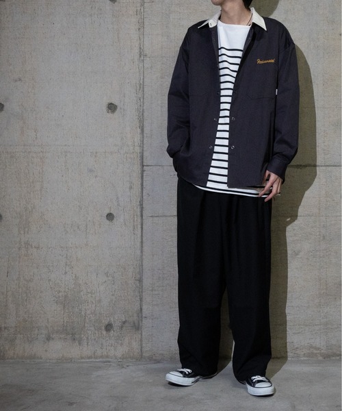 JOHN'S CLOSET(ジョンズクローゼット)の「【13】ヘビーウェイトパネル切り替えボーダーロンT(Tシャツ/カットソー・メンズ・グリーン/レッド/その他2/その他/ブルー/ブラック・LARGE/MEDIUM)」の13枚目の写真