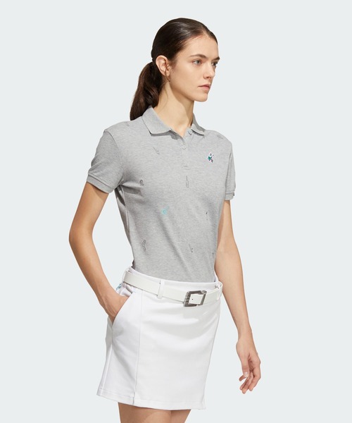 セール】PLAY GREEN モノグラム半袖ポロシャツ【adidas Golf