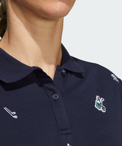 セール】PLAY GREEN モノグラム半袖ポロシャツ【adidas Golf