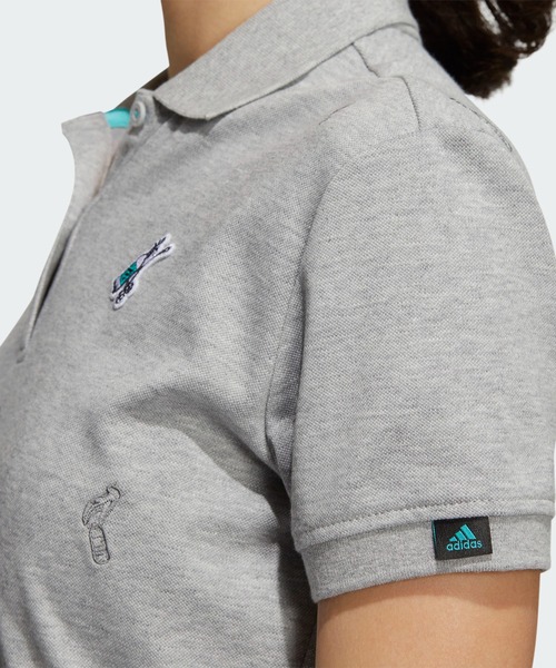 adidas（アディダス）の「PLAY GREEN モノグラム半袖ポロシャツ