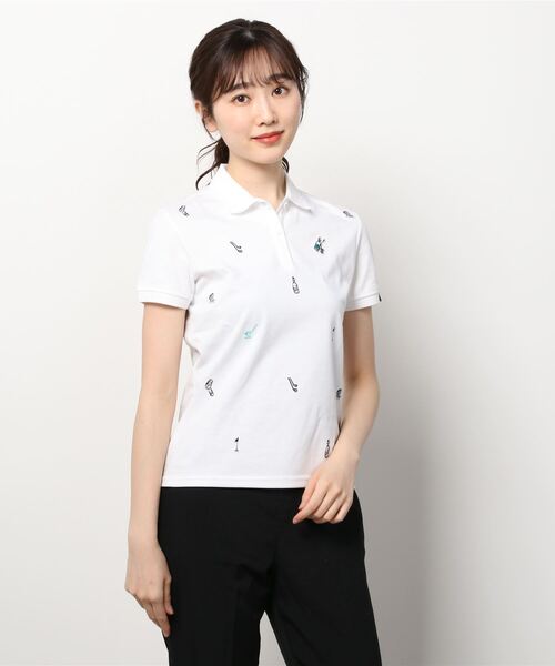 セール】PLAY GREEN モノグラム半袖ポロシャツ【adidas Golf
