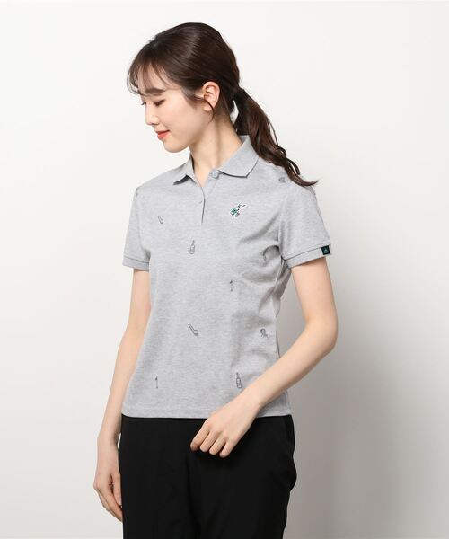 セール】PLAY GREEN モノグラム半袖ポロシャツ【adidas Golf