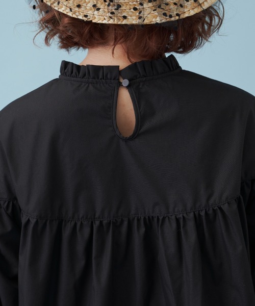 MERLOT(メルロー)の「ロングカフスブラウス(シャツ/ブラウス・レディース・ブラック/ピンク/グリーン・FREE)」の8枚目の写真