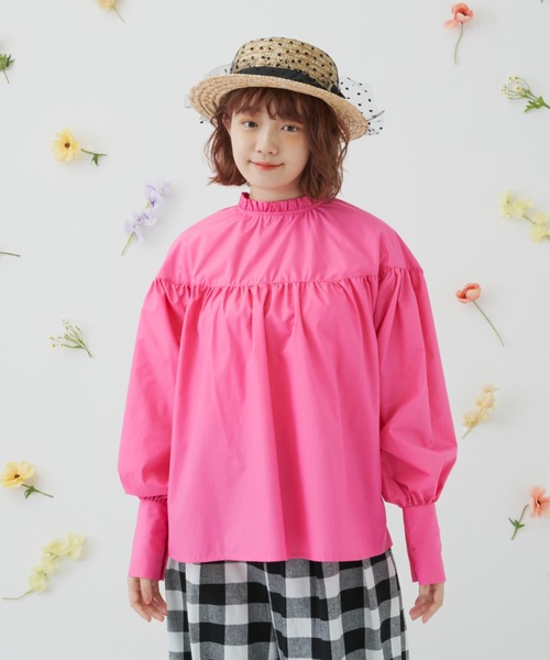 MERLOT(メルロー)の「ロングカフスブラウス(シャツ/ブラウス・レディース・ブラック/ピンク/グリーン・FREE)」の18枚目の写真