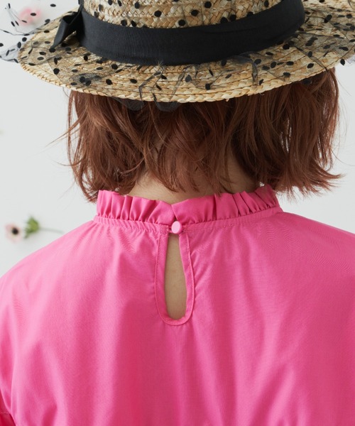 MERLOT(メルロー)の「ロングカフスブラウス(シャツ/ブラウス・レディース・ブラック/ピンク/グリーン・FREE)」の15枚目の写真