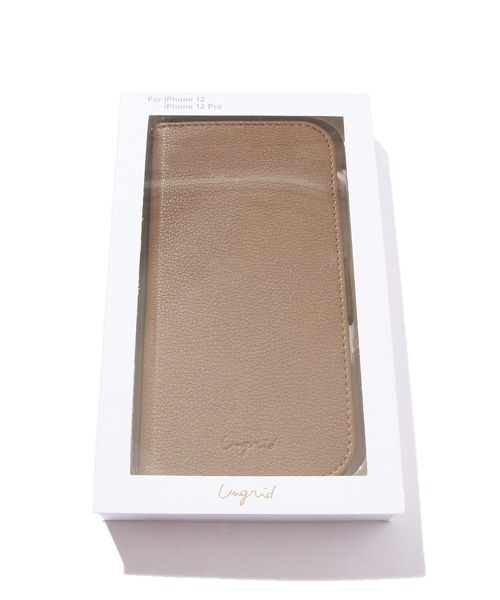 Ungrid（アングリッド）の「Ungrid/アングリッド iPhone12/12Pro 対応 アイフォンケース 手帳型 PUレザー（スマホケース/カバー・レディース・カーキ/グレイッシュブルー/ブラウン・ONE SIZE）」の5枚目の写真