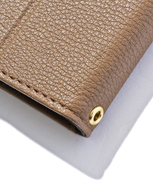 Ungrid（アングリッド）の「Ungrid/アングリッド iPhone12/12Pro 対応 アイフォンケース 手帳型 PUレザー（スマホケース/カバー・レディース・カーキ/グレイッシュブルー/ブラウン・ONE SIZE）」の4枚目の写真