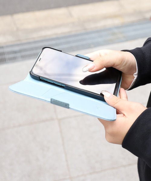 Ungrid（アングリッド）の「Ungrid/アングリッド iPhone12/12Pro 対応 アイフォンケース 手帳型 PUレザー（スマホケース/カバー・レディース・カーキ/グレイッシュブルー/ブラウン・ONE SIZE）」の18枚目の写真