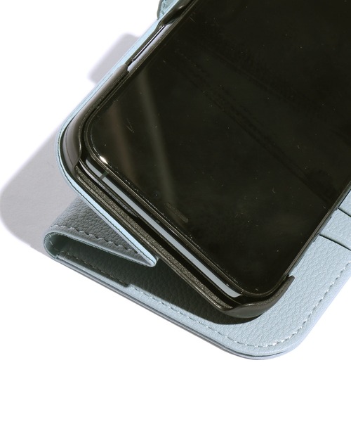 Ungrid（アングリッド）の「Ungrid/アングリッド iPhone12/12Pro 対応 アイフォンケース 手帳型 PUレザー（スマホケース/カバー・レディース・カーキ/グレイッシュブルー/ブラウン・ONE SIZE）」の8枚目の写真