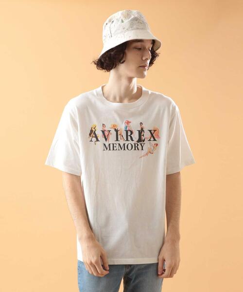 AVIREX（アヴィレックス）の「ガールズ＆ロゴ Tシャツ/GIRLS & LOGO T-SHIRT / アヴィレックス / AVIREX（Tシャツ/カットソー・メンズ・ホワイト/ブラック/ベージュ/ライトピンク/ライトグレー・MEDIUM/LARGE/X-LARGE/XX-LARGE）」の9枚目の写真