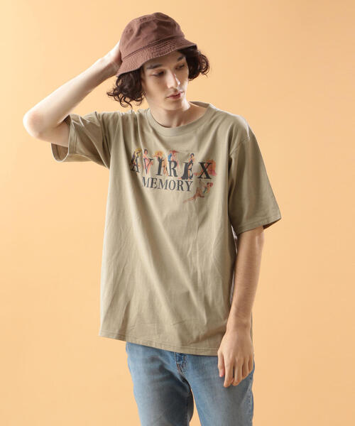 AVIREX（アヴィレックス）の「ガールズ＆ロゴ Tシャツ/GIRLS & LOGO T-SHIRT / アヴィレックス / AVIREX（Tシャツ/カットソー・メンズ・ホワイト/ブラック/ベージュ/ライトピンク/ライトグレー・MEDIUM/LARGE/X-LARGE/XX-LARGE）」の14枚目の写真
