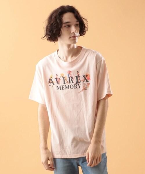 AVIREX（アヴィレックス）の「ガールズ＆ロゴ Tシャツ/GIRLS & LOGO T-SHIRT / アヴィレックス / AVIREX（Tシャツ/カットソー・メンズ・ホワイト/ブラック/ベージュ/ライトピンク/ライトグレー・MEDIUM/LARGE/X-LARGE/XX-LARGE）」の15枚目の写真