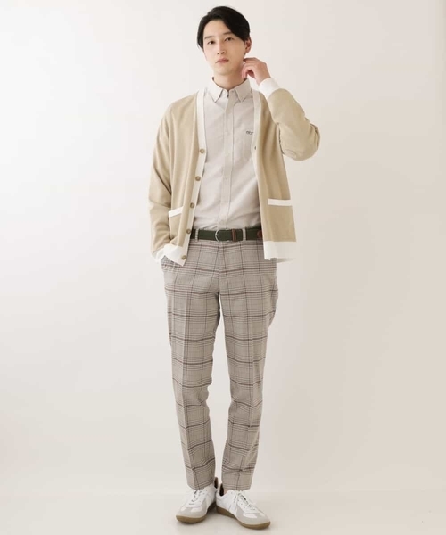 a.v.v(アーヴェヴェ)の「配色ニットカーディガン(カーディガン/ボレロ・メンズ・ベージュ/ライトブルー・48/46)」の9枚目の写真