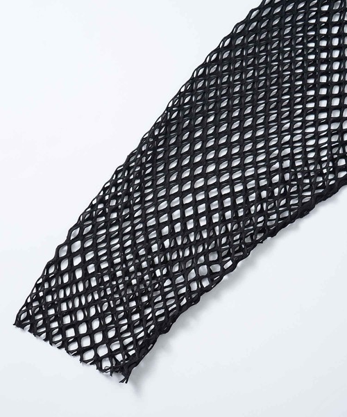 X-girl（エックスガール）の「MESH CROPPED TOP（Tシャツ/カットソー・レディース・ホワイト/ブラック/グリーン・ONE SIZE）」の13枚目の写真