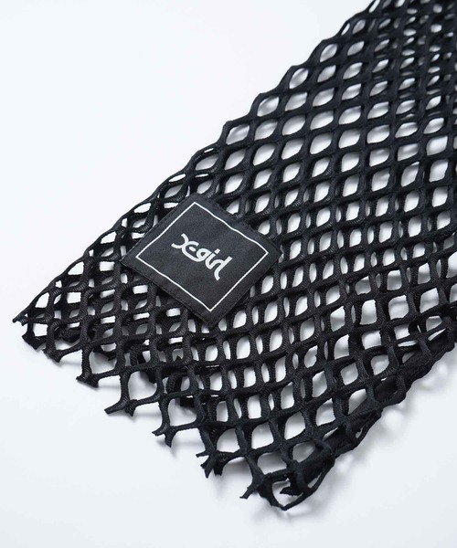 X-girl（エックスガール）の「MESH CROPPED TOP（Tシャツ/カットソー・レディース・ホワイト/ブラック/グリーン・ONE SIZE）」の14枚目の写真